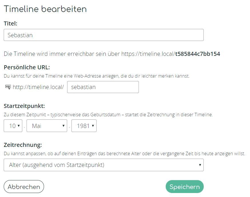 So legst du eine neue Timeline an